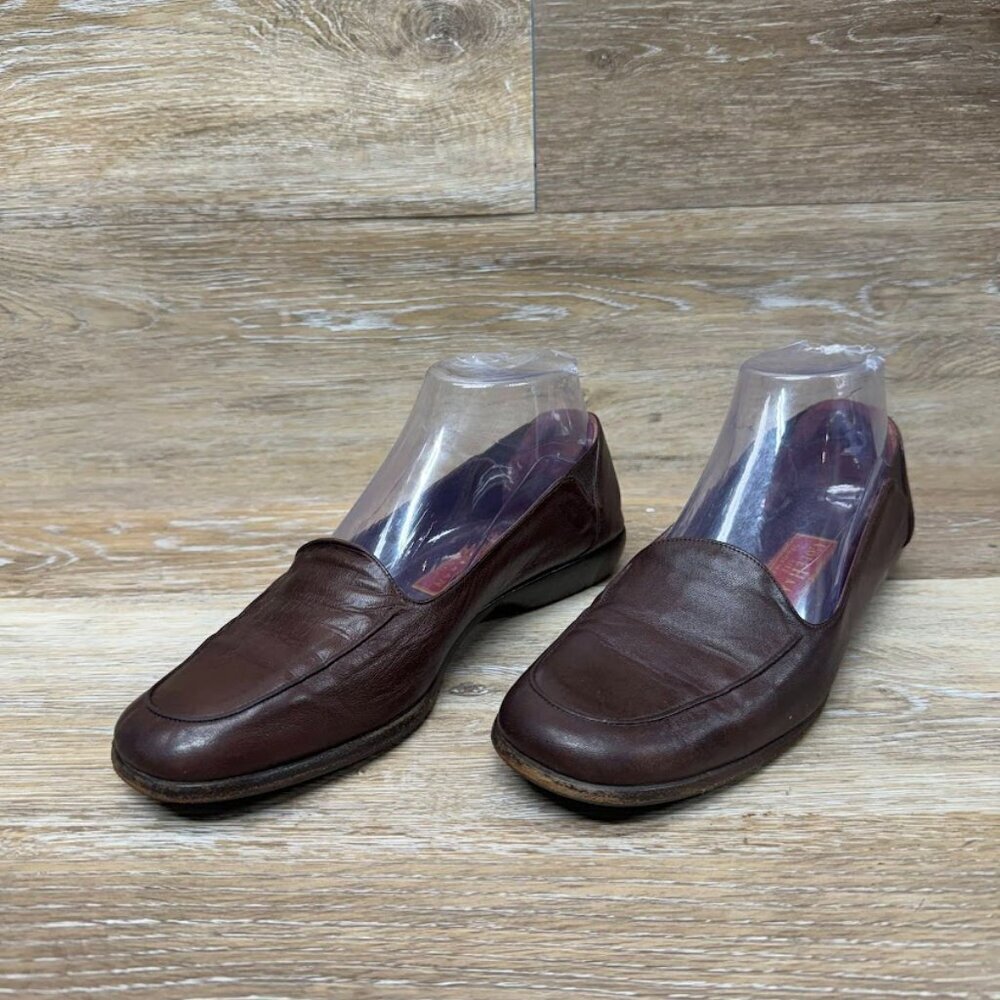Cole Haan City Loafers Burgundy Leather Women's Size 6.5
